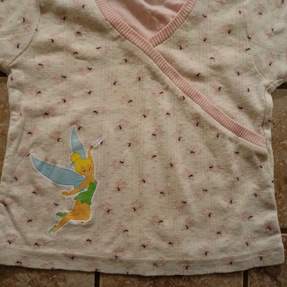 #0158 Baby Girl's The Wonderful World of Disney Pink Tinkerbell Top Size 4/5 - Picture 6 of 7